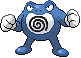 Sprite Animado Poliwrath Blanco Negro