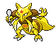 Sprite Animado Kadabra Blanco Negro