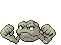 Sprite Animado Geodude Blanco Negro