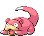 Sprite Animado Slowpoke Blanco Negro