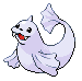 Sprite Animado Dewgong Blanco Negro