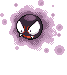 Sprite Animado Gastly Blanco Negro