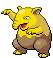 Sprite Animado Drowzee Blanco Negro