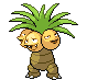 Sprite Animado Exeggutor Blanco Negro