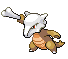 Sprite Animado Marowak Blanco Negro