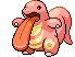Sprite Animado Lickitung Blanco Negro