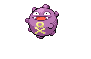 Sprite Animado Koffing Blanco Negro