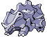 Sprite Animado Rhyhorn Blanco Negro