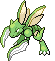 Sprite Animado Scyther Blanco Negro