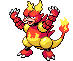 Sprite Animado Magmar Blanco Negro
