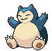 Sprite Animado Snorlax Blanco Negro