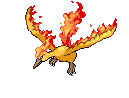 Sprite Animado Moltres Blanco Negro