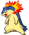 Sprite Animado Typhlosion Blanco Negro