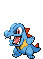 Sprite Animado Totodile Blanco Negro