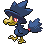 Sprite Animado Murkrow Blanco Negro