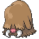 Sprite Animado Piloswine Blanco Negro