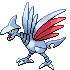 Sprite Animado Skarmory Blanco Negro