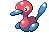 Sprite Animado Porygon2 Blanco Negro