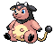 Sprite Animado Miltank Blanco Negro