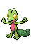 Sprite Animado Treecko Blanco Negro