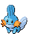 Sprite Animado Mudkip Blanco Negro
