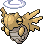 Sprite Animado Shedinja Blanco Negro