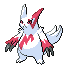 Sprite Animado Zangoose Blanco Negro