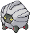 Sprite Animado Shelgon Blanco Negro