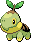 Sprite Animado Turtwig Blanco Negro