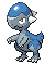 Sprite Animado Cranidos Blanco Negro