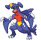 Sprite Animado Garchomp Blanco Negro