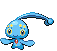 Sprite Animado Manaphy Blanco Negro