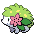 Sprite Animado Shaymin Blanco Negro