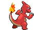 Sprite Animado Charmeleon Blanco Negro