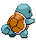 Sprite Animado Squirtle Blanco Negro
