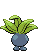 Sprite Animado Oddish Blanco Negro