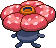 Sprite Animado Vileplume Blanco Negro