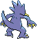 Sprite Animado Golduck Blanco Negro