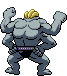 Sprite Animado Machamp Blanco Negro