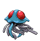 Sprite Animado Tentacruel Blanco Negro
