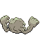 Sprite Animado Geodude Blanco Negro
