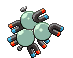 Sprite Animado Magneton Blanco Negro