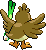 Sprite Animado Farfetch′d Blanco Negro