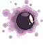 Sprite Animado Gastly Blanco Negro
