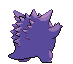 Sprite Animado Gengar Blanco Negro