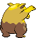 Sprite Animado Drowzee Blanco Negro