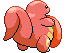 Sprite Animado Lickitung Blanco Negro