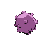 Sprite Animado Koffing Blanco Negro