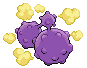 Sprite Animado Weezing Blanco Negro