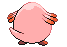 Sprite Animado Chansey Blanco Negro
